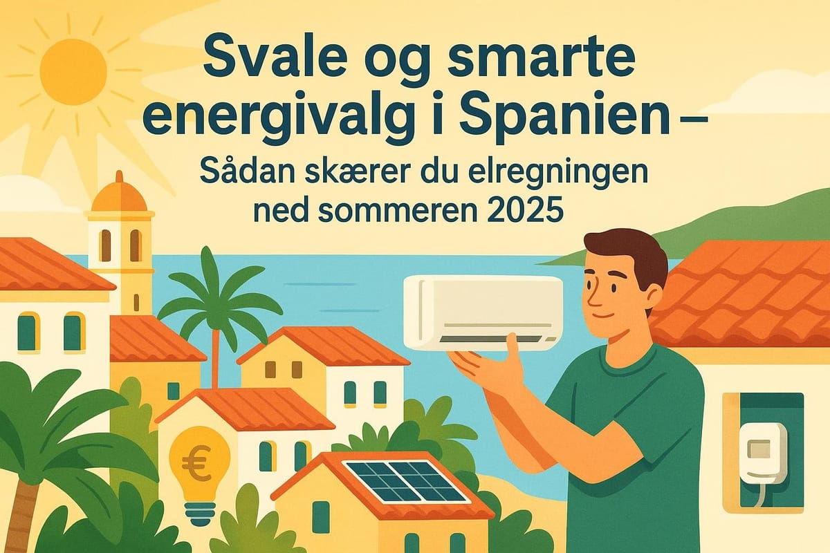 Svale og smarte energivalg i Spanien – Sådan skærer du elregningen ned sommeren 2025