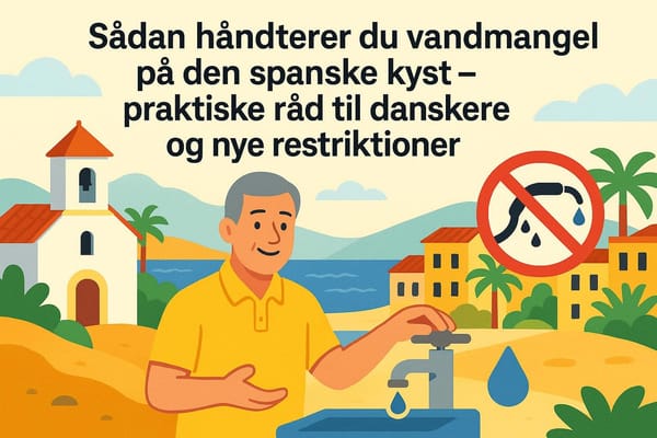 Sådan håndterer du vandmangel på den spanske kyst – praktiske råd til danskere og nye restriktioner