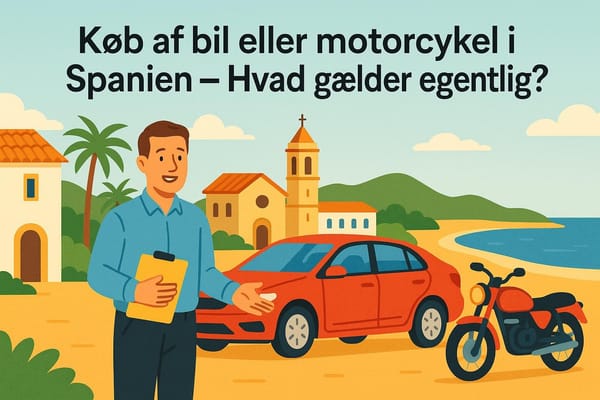 Køb af bil eller motorcykel i Spanien – Hvad gælder egentlig?