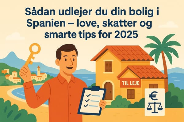 Sådan udlejer du din bolig i Spanien – love, skatter og smarte tips for 2025