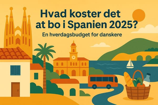 Hvad koster det at bo i Spanien 2025? En hverdagsbudget for danskere