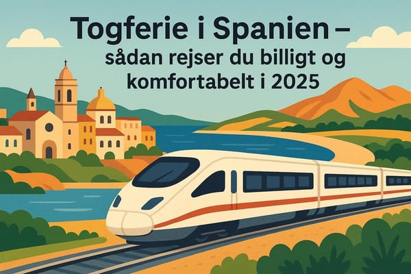Togferie i Spanien – sådan rejser du billigt og komfortabelt i 2025